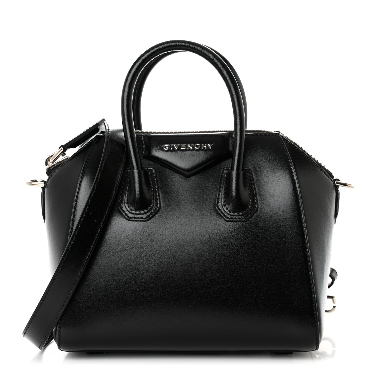 Givenchy Shiny Lord Calfskin Mini Antigona Black 1 of 10