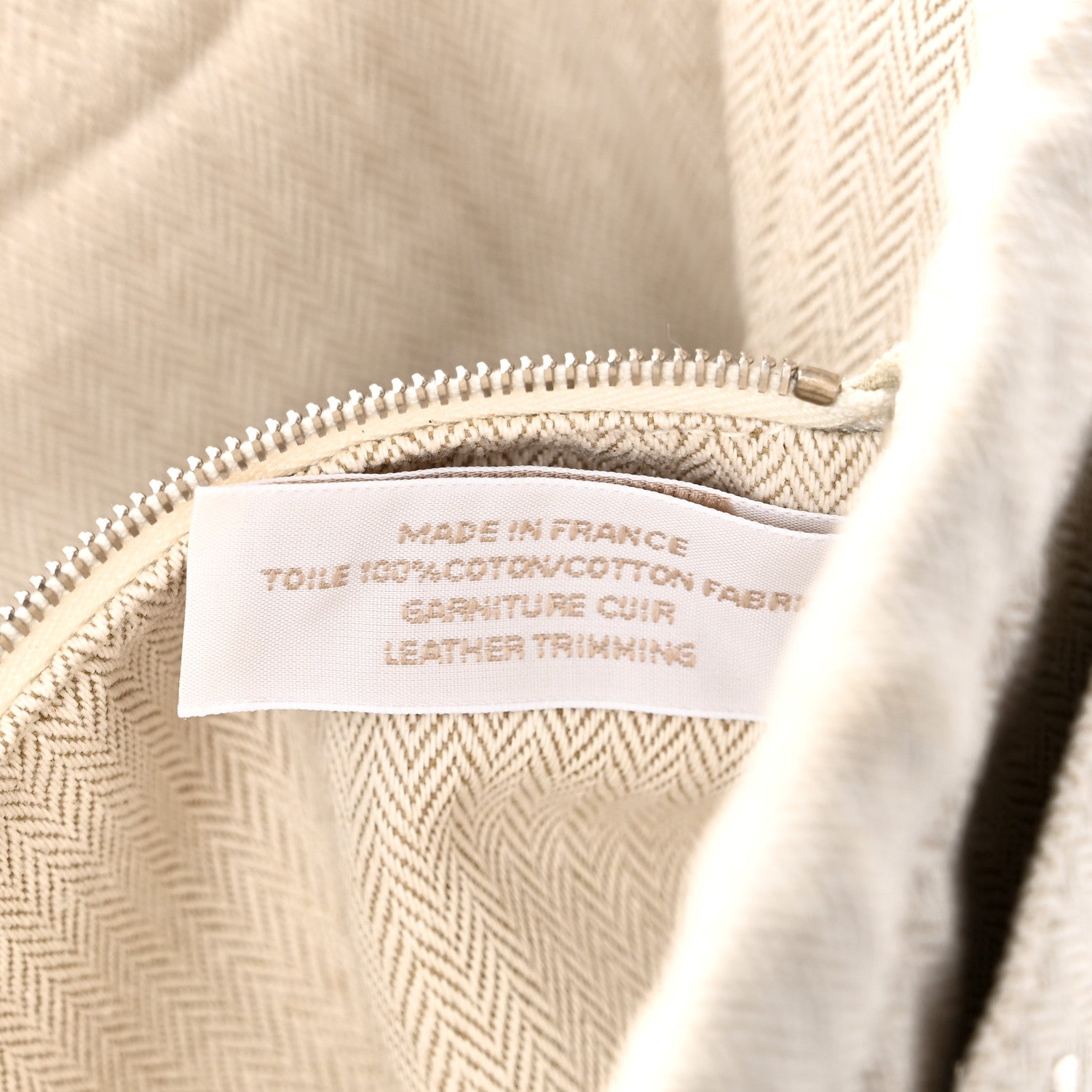 Hermes Canvas Barenia Fourbi 25 MM Pouch Naturel Fauve 7 of 10