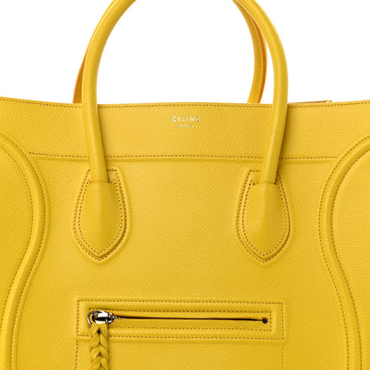 Celine Baby Grained Calfskin Medium Phantom Luggage Yellow 7 of 14