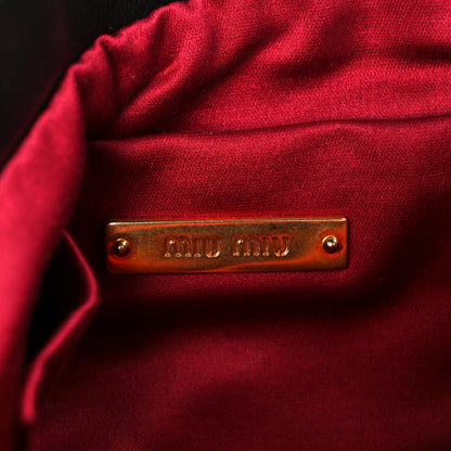 Miu Miu Nappa Matelasse Clutch Black 6 of 9