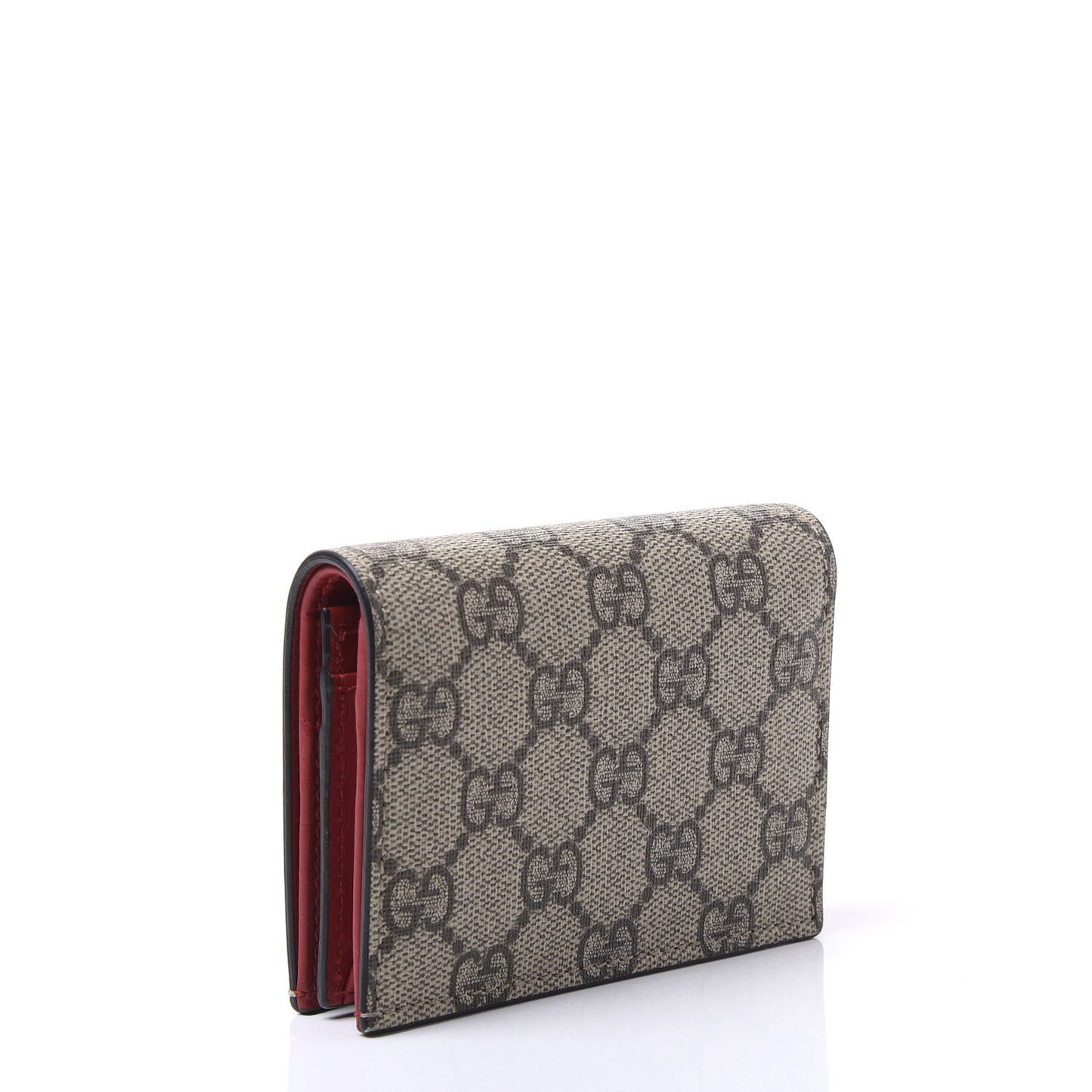 Soft GG Supreme Monogram Rainbow Embroidered Card Case Wallet
