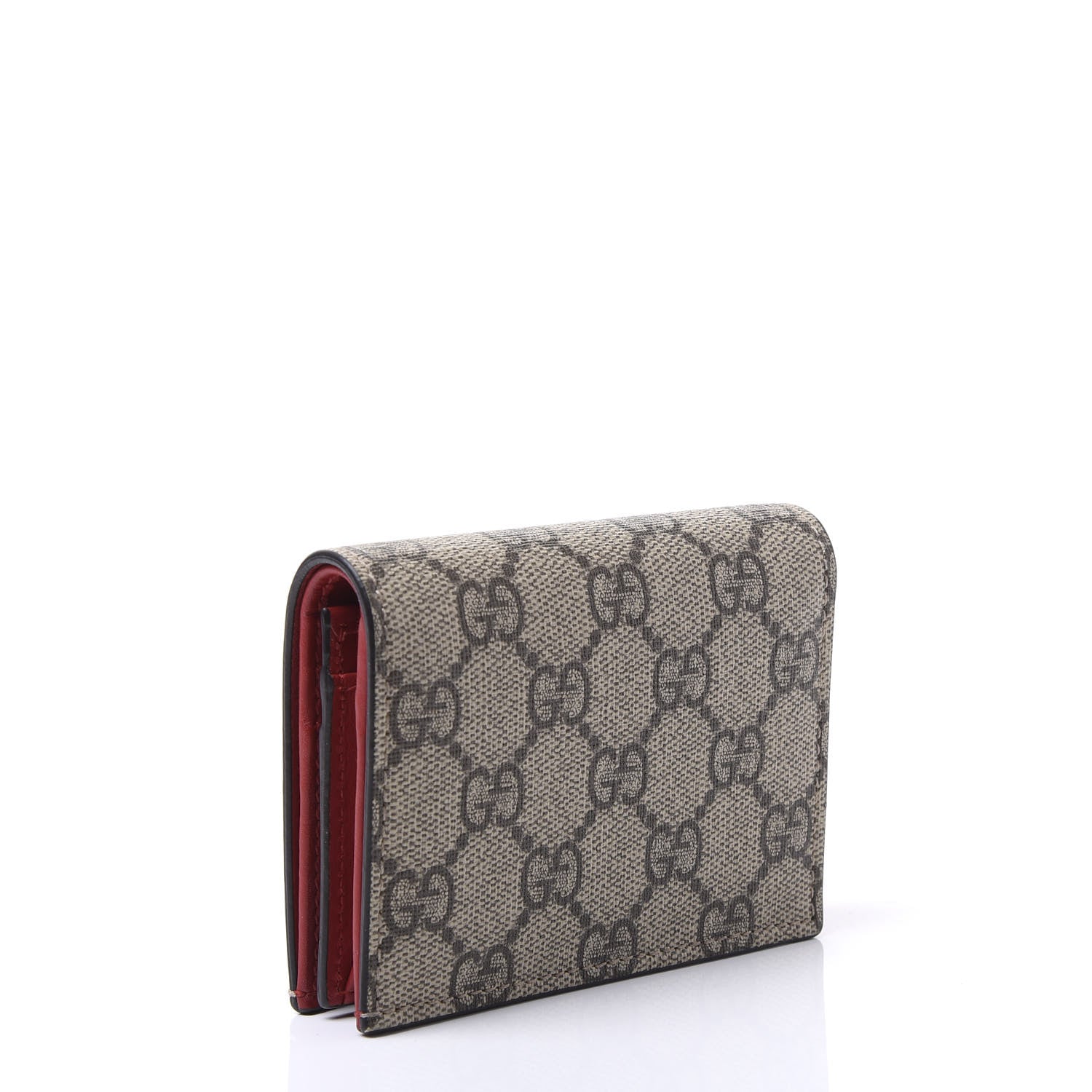 Gucci Soft GG Supreme Monogram Rainbow Embroidered Card Case Wallet 2 of 9