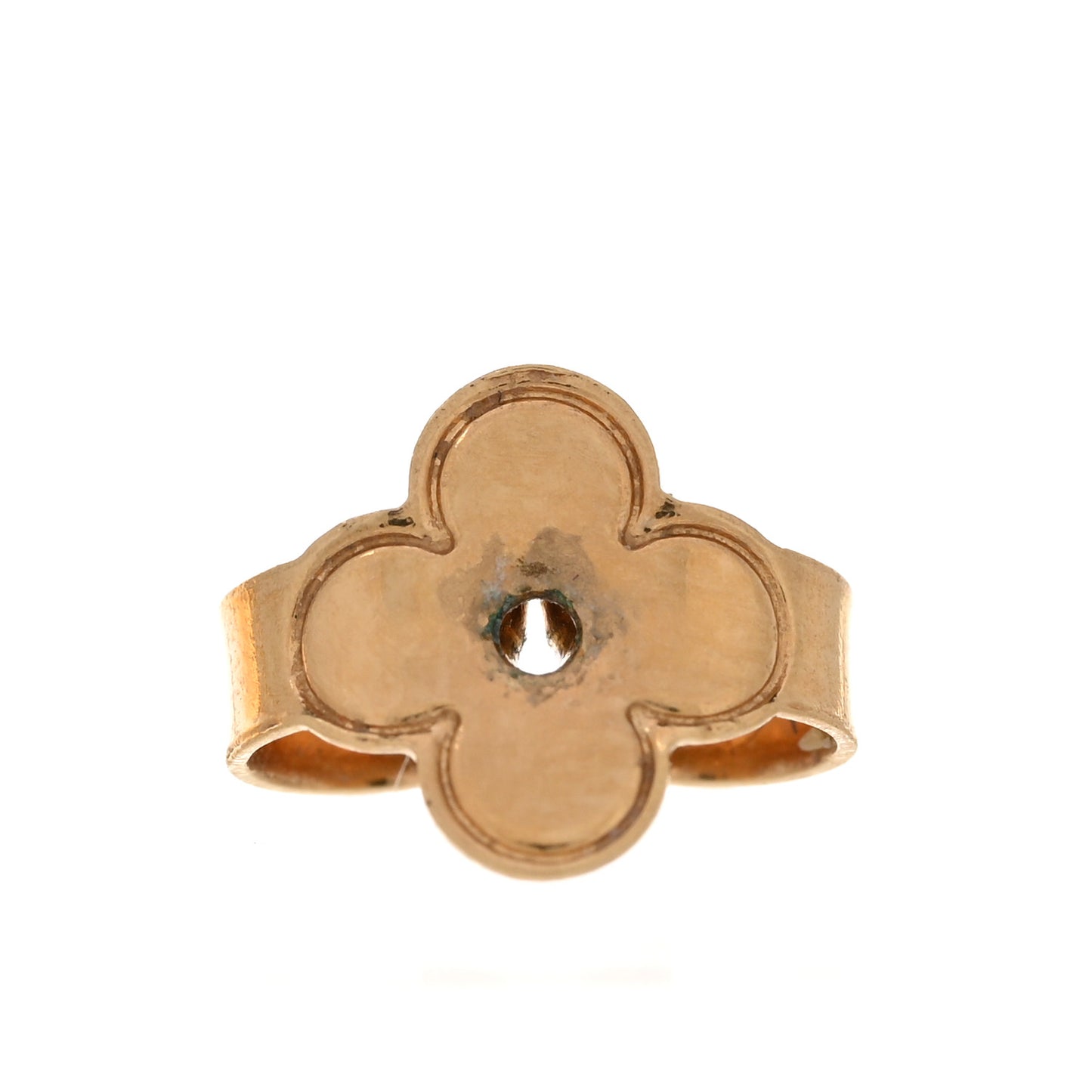 Brass Essential V Stud Earrings Gold