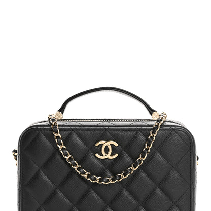 Chanel Caviar Quilted Vanity Case Black 9 of 12