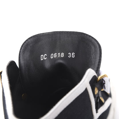 Christian Dior Technical Mesh Calfskin Womens Walk'N'Dior High Top Sneaker 36 Black 8 of 8