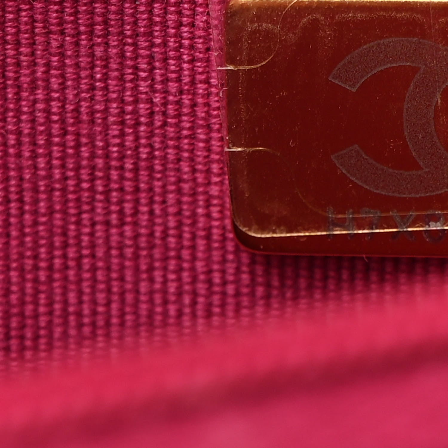 Chanel Lambskin Quilted Studded CC Wallet On Chain WOC Dark Pink 8 of 12