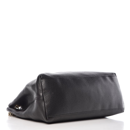 Gucci Pebbled Calfskin Medium Soho Chain Shoulder Bag Black 4 of 11