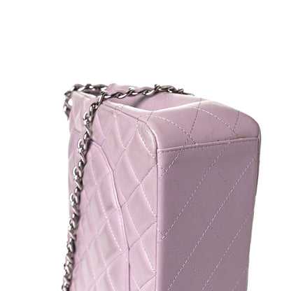 Chanel Lambskin Quilted Maxi Double Flap Purple 15 of 16