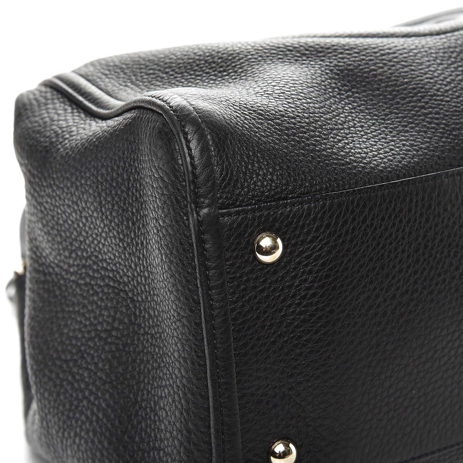 Gucci Pebbled Calfskin Medium Soho Shoulder Bag Black 8 of 11