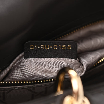 Christian Dior Lambskin Cannage Small Lucky Badges My Lady Dior Dark Grey 7 of 11