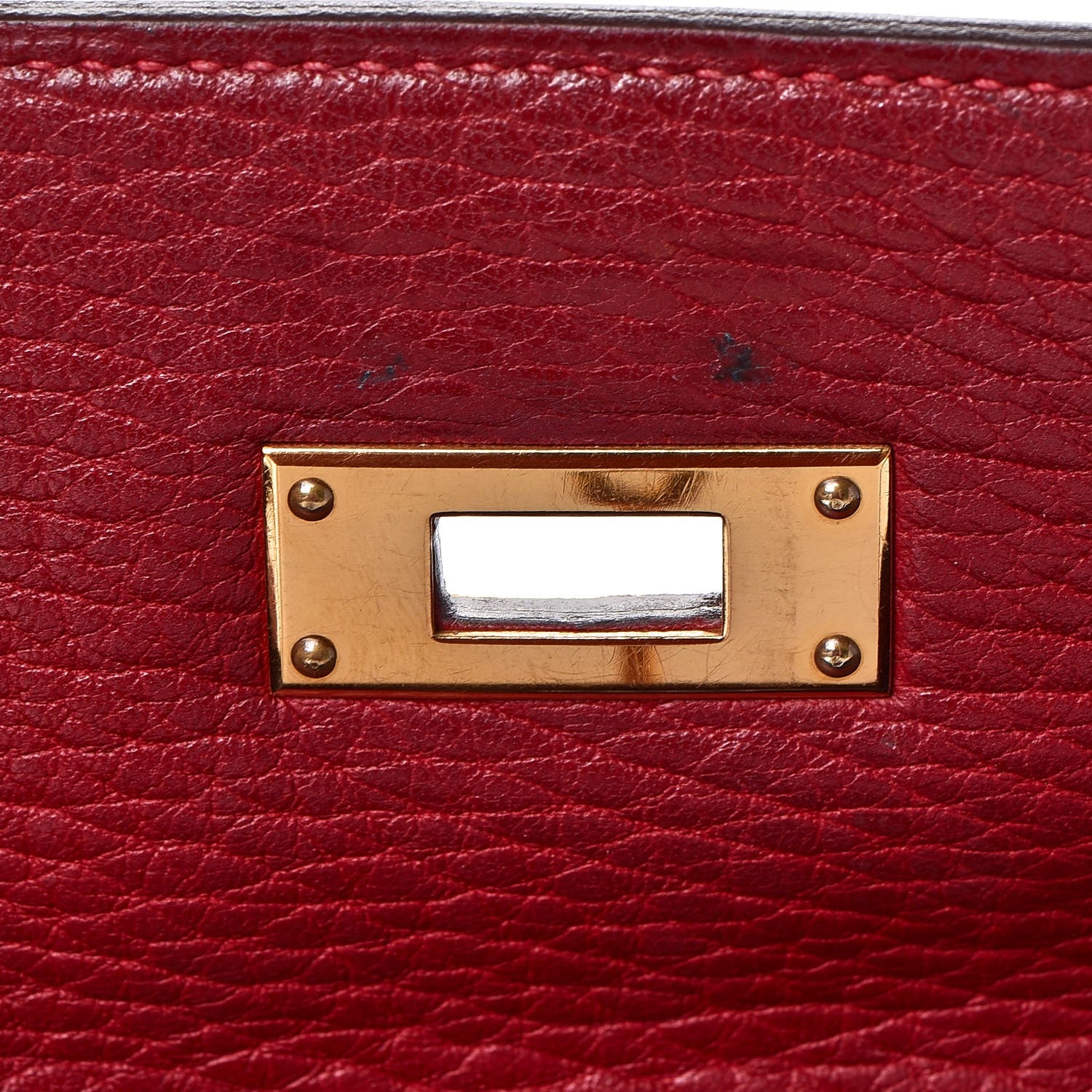 Hermes Taurillon Clemence Retourne Kelly 32 Rouge Garance 31 of 41