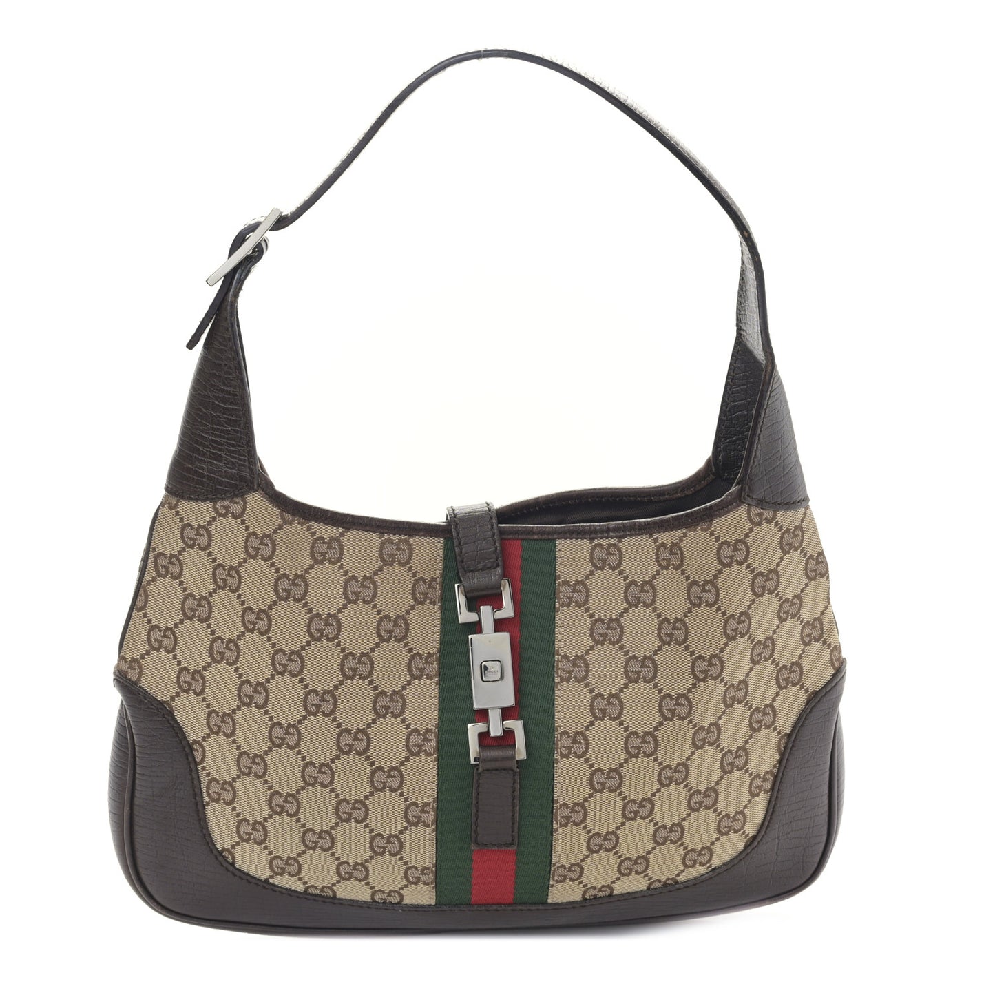 Monogram Web Jackie O Hobo Dark Brown