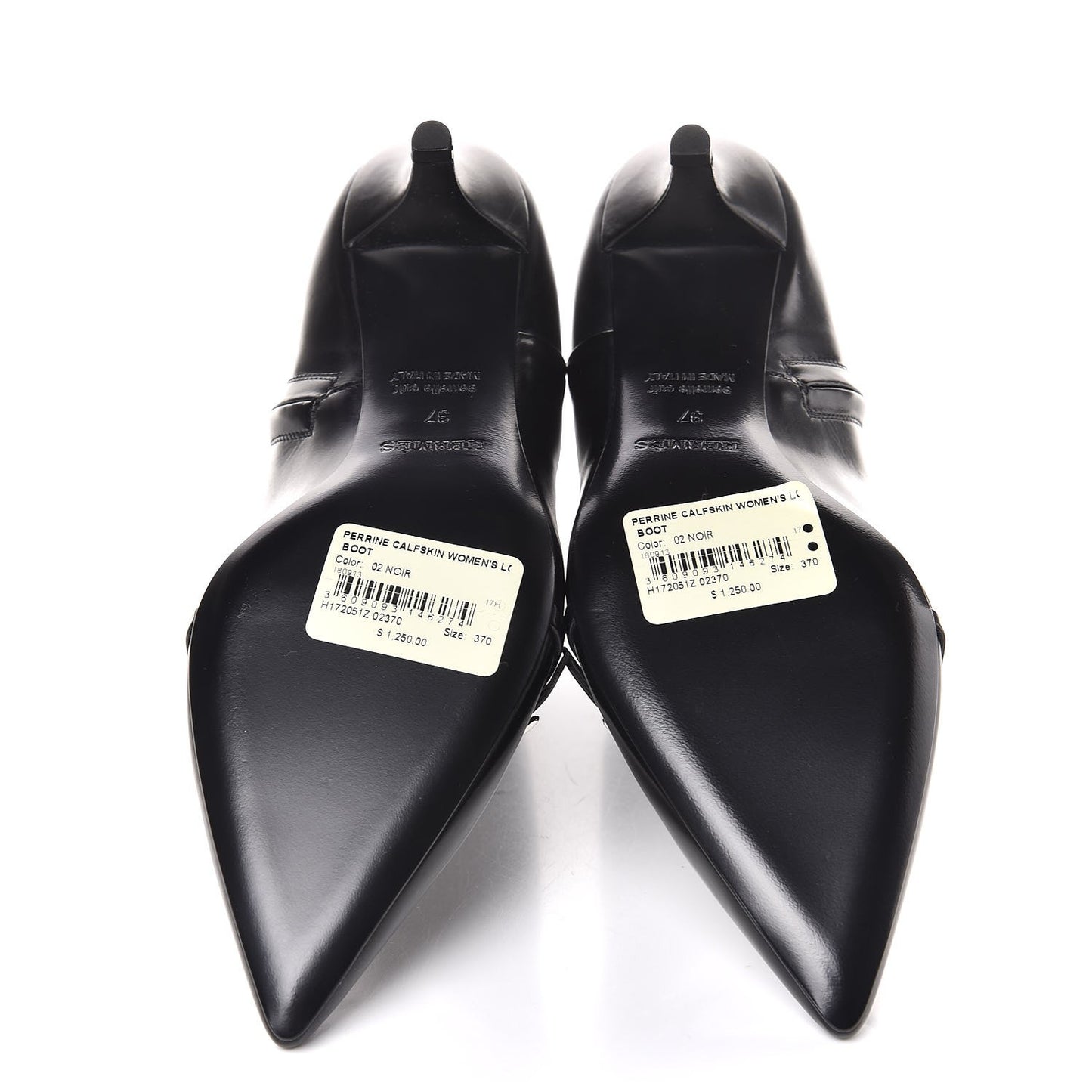 Calfskin Perrine Ankle Boots 37 Black
