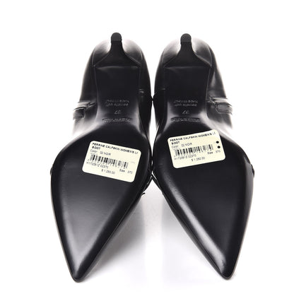 Hermes Calfskin Perrine Ankle Boots 37 Black 5 of 8