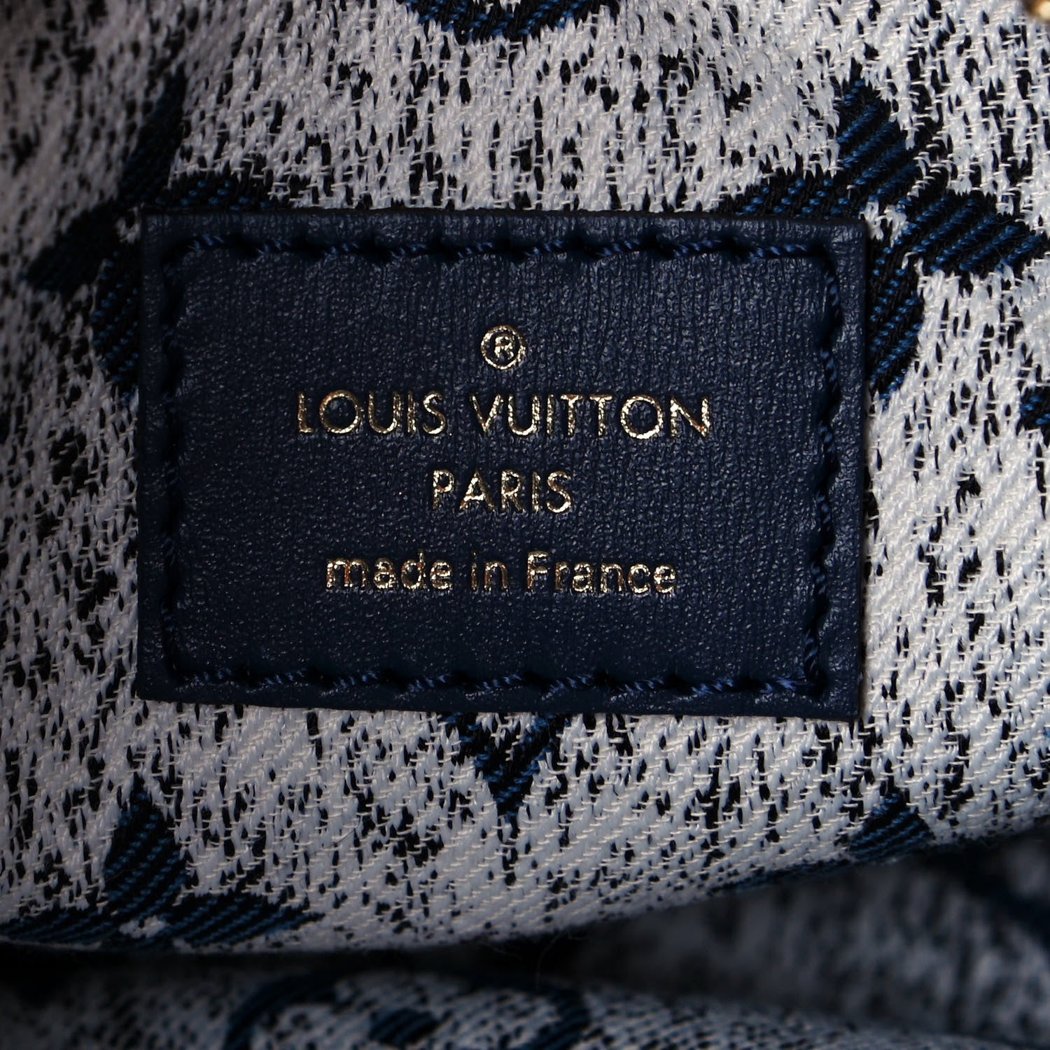Louis Vuitton Monogram Jacquard Denim Loop Bleu 6 of 11