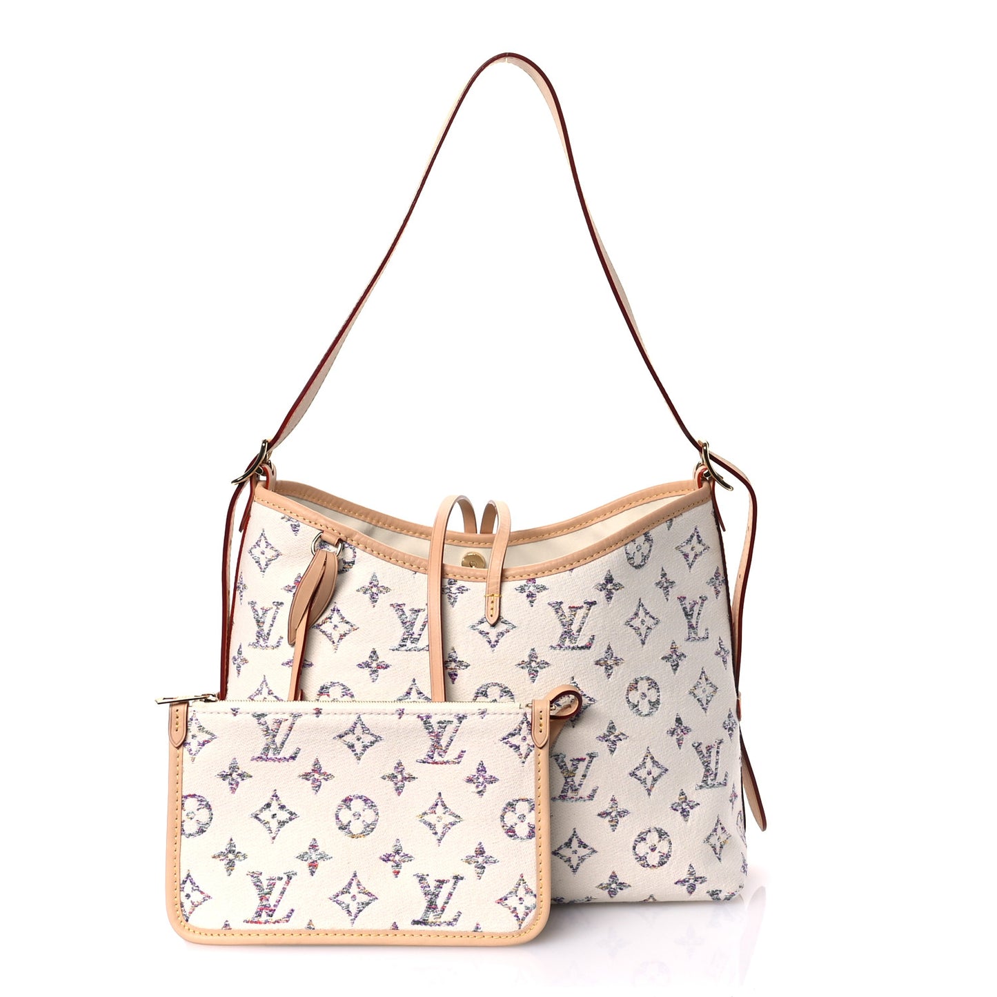 Monogram Jacquard CarryAll PM Multicolor Beige