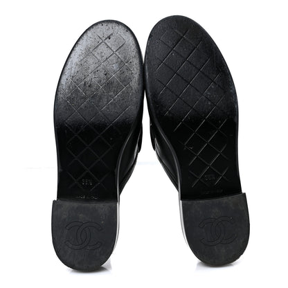 Chanel Lambskin Quilted CC Turnlock Mules 38.5 Black 6 of 10
