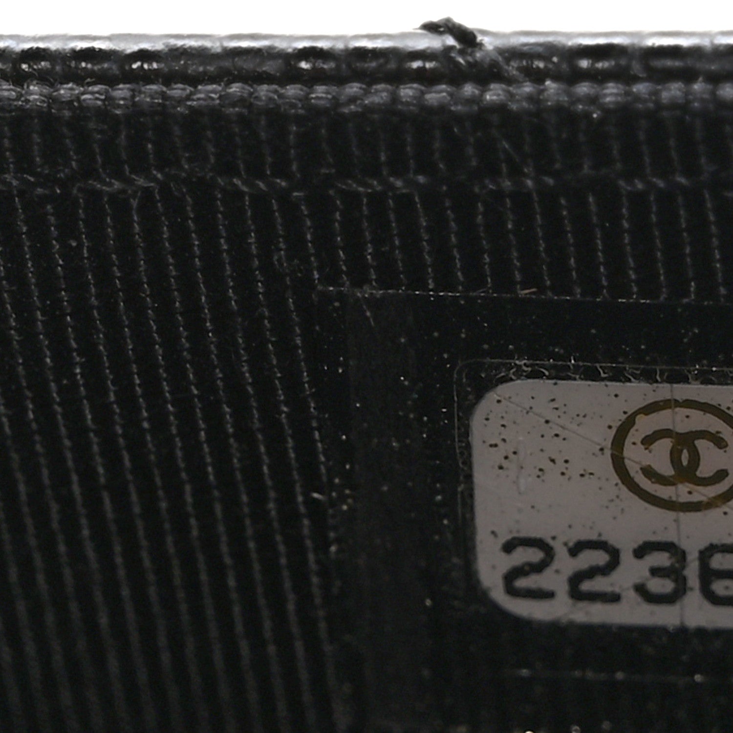 Chanel Caviar Chevron Quilted Wallet On Chain WOC Black 8 of 11