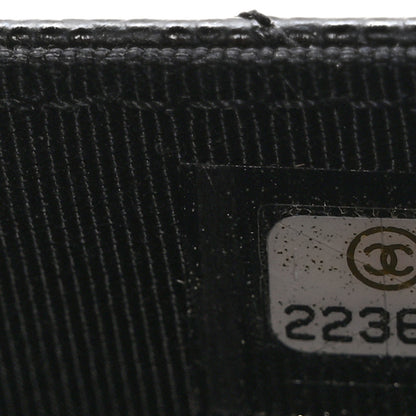 Chanel Caviar Chevron Quilted Wallet On Chain WOC Black 8 of 11