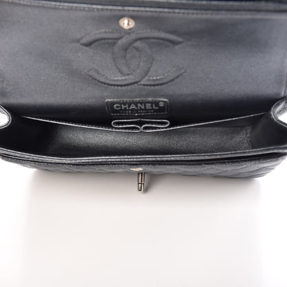 Chanel Pearly Caviar Quilted Medium Double Flap Grey 5 of 10