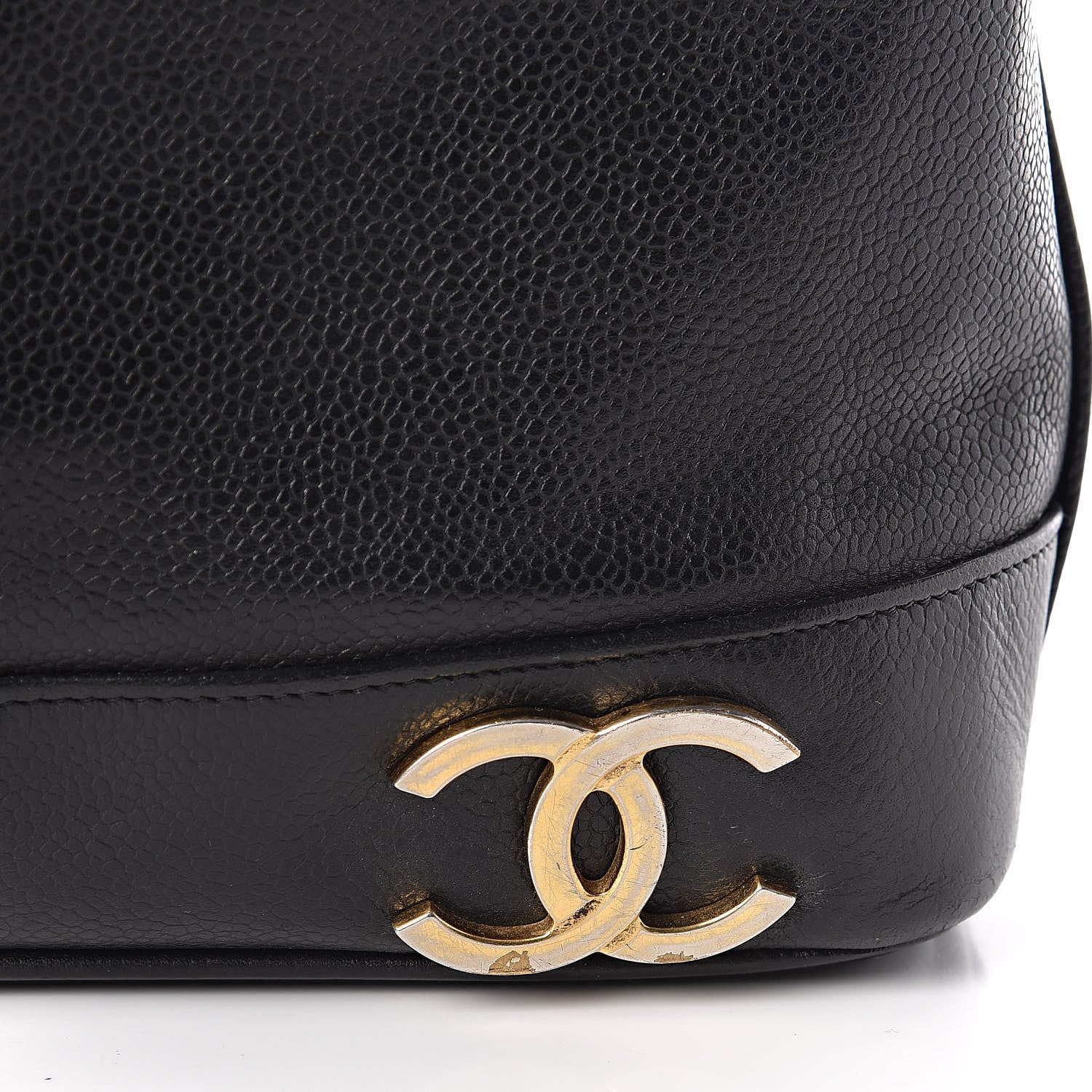 Chanel Caviar CC Drawstring Shoulder Bag Black 16 of 18