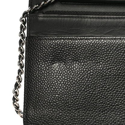 Chanel Caviar Timeless CC Wallet On Chain WOC Black 13 of 17