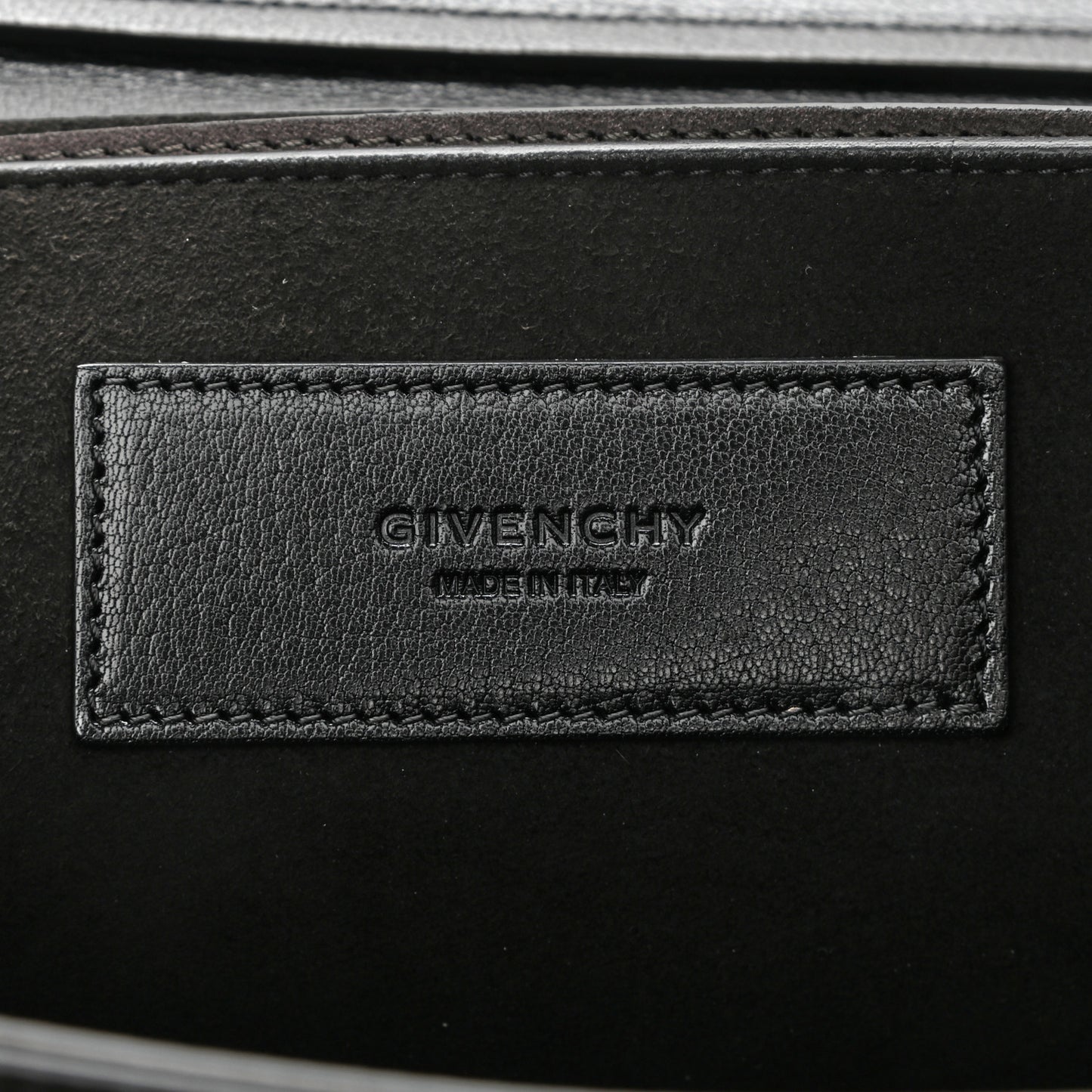 Calfskin Suede Medium GV3 Flap Black