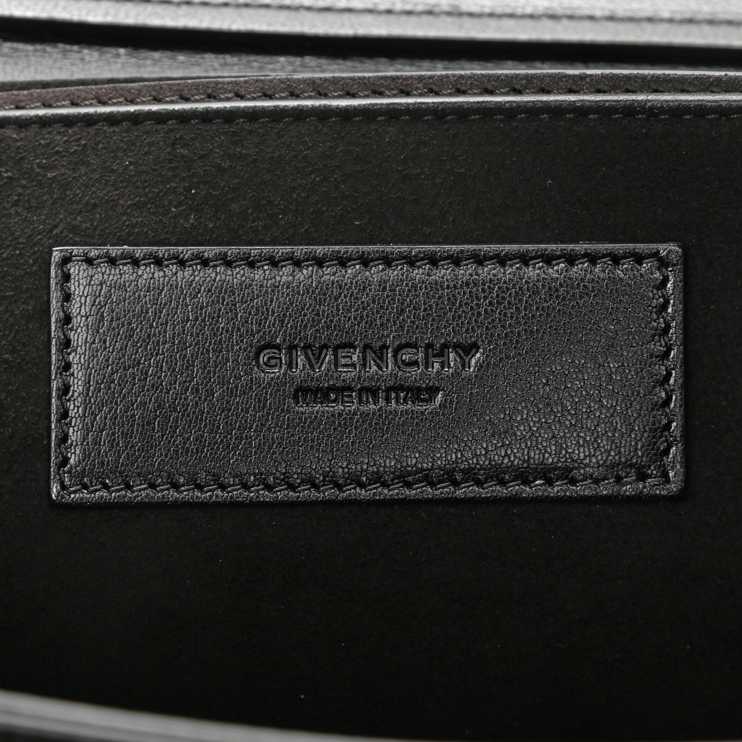 Givenchy Calfskin Suede Medium GV3 Flap Black 6 of 13