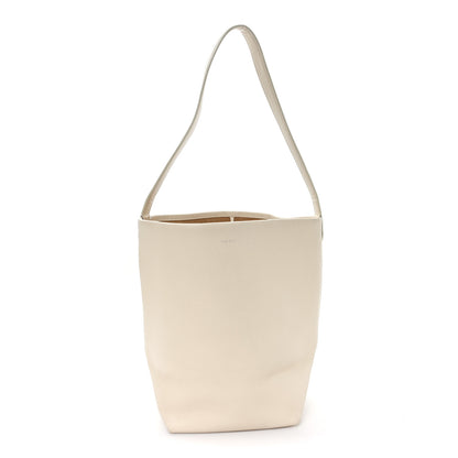 The Row Grained Calfskin Medium N/S Park Tote Ivory 1 of 11
