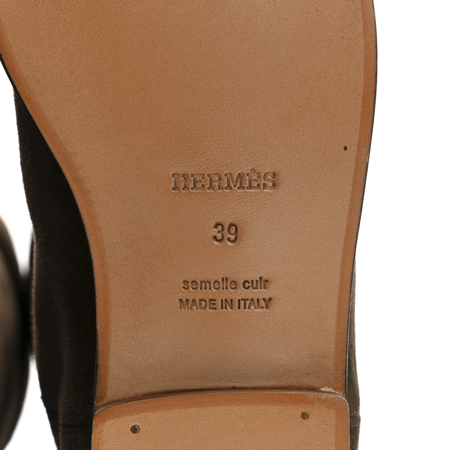 Hermes Suede Kelly Jumping Boots 39 Ecorce 7 of 8