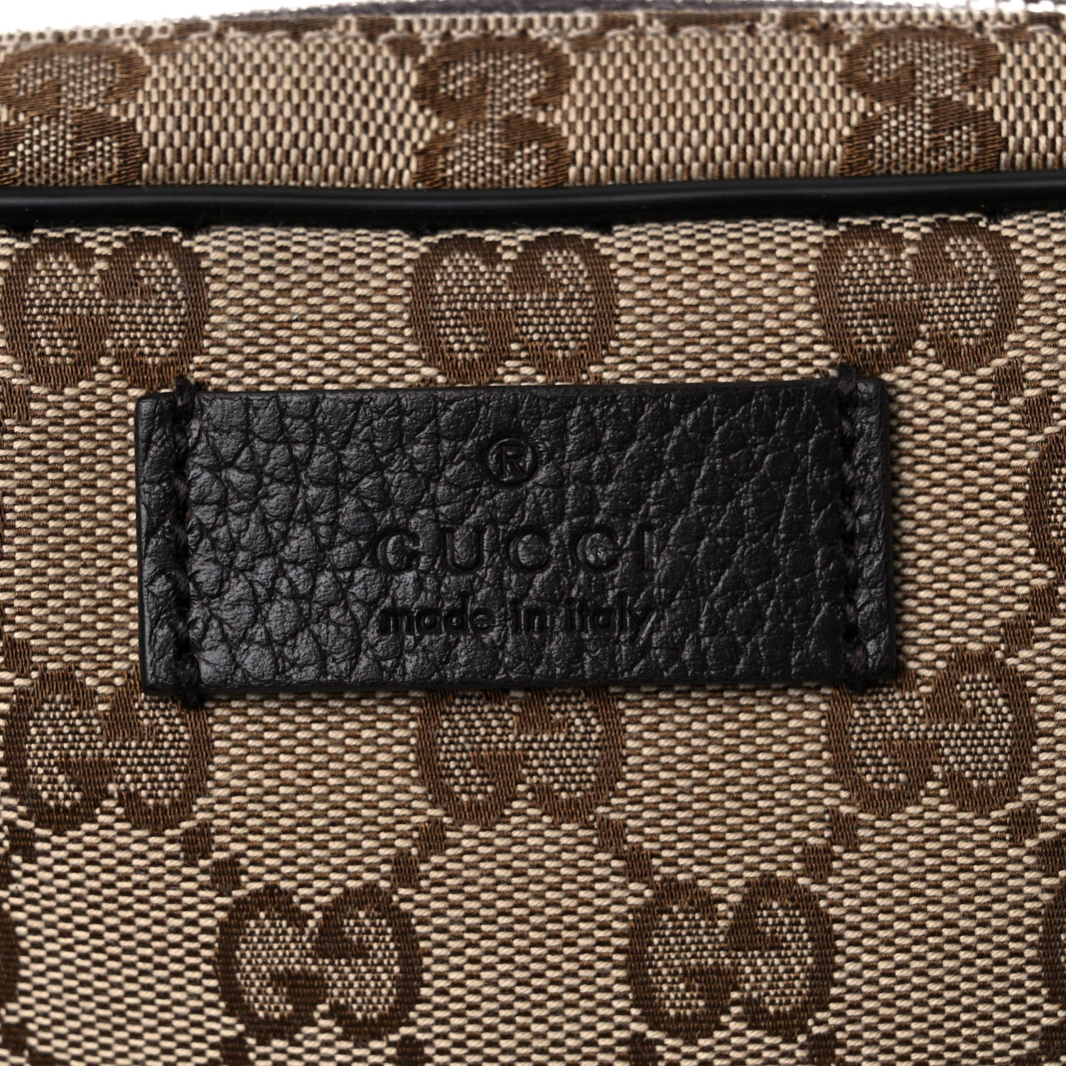 Gucci Monogram Belt Bag Dark Brown 10 of 10