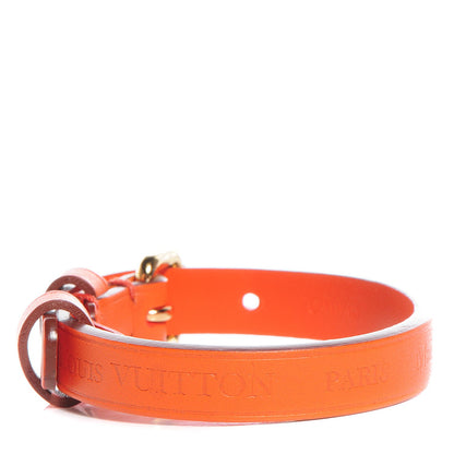 Louis Vuitton Calfskin Stamp It Bracelet 17 Piment 3 of 10