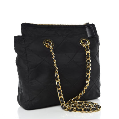 Prada Nylon Tessuto Impuntu Quilted Shoulder Bag Black 3 of 11