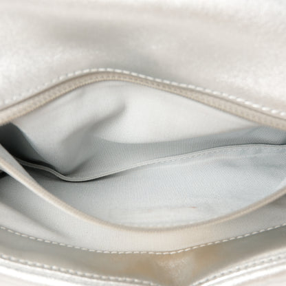 Chanel Metallic Lambskin Quilted Medium Chanel 19 Flap Silver 6 of 11