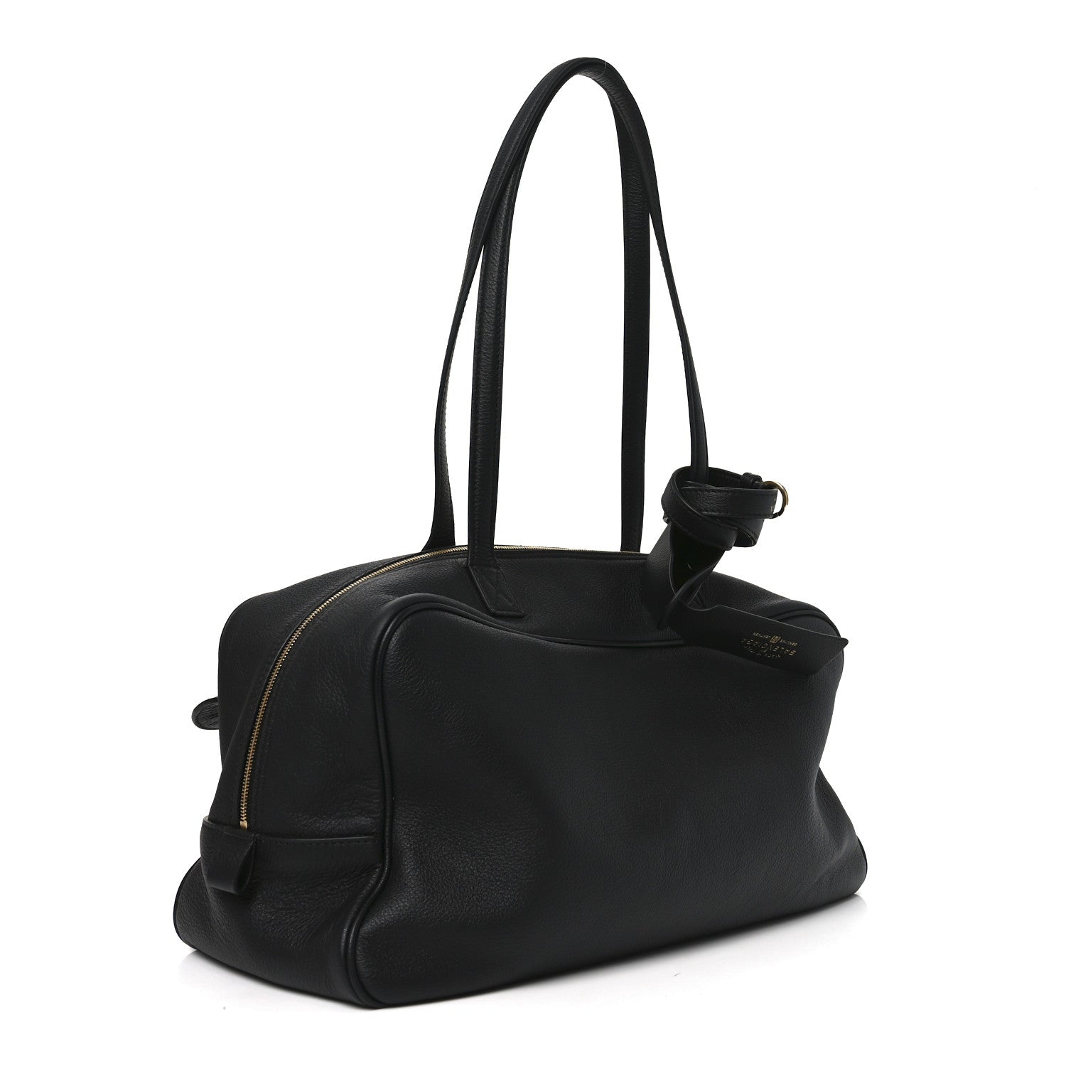 Balenciaga Grained Calfskin Medium Carrie Bowling Bag Black 3 of 9