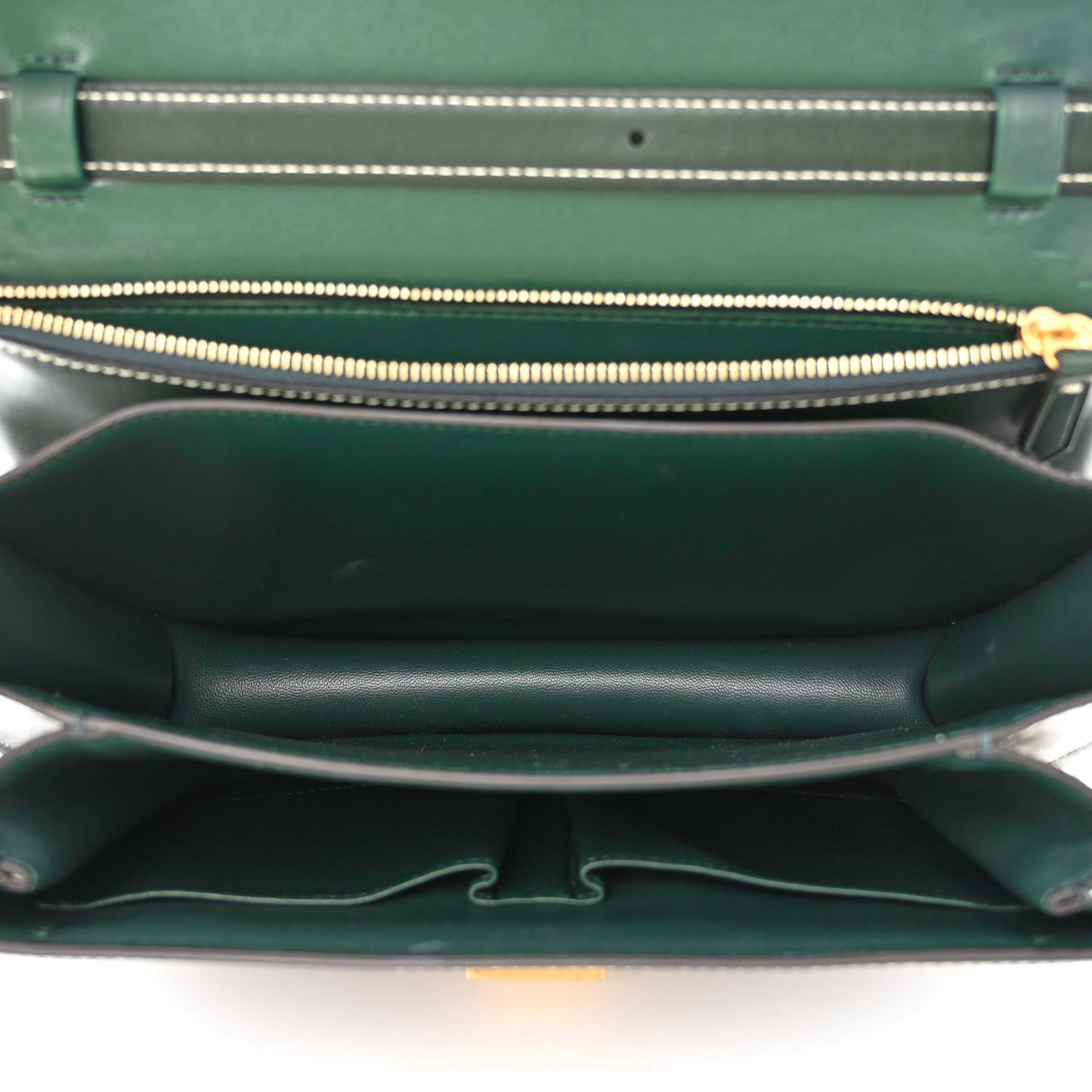 Box Calfskin Medium Classic Box Flap Bag Classic Green