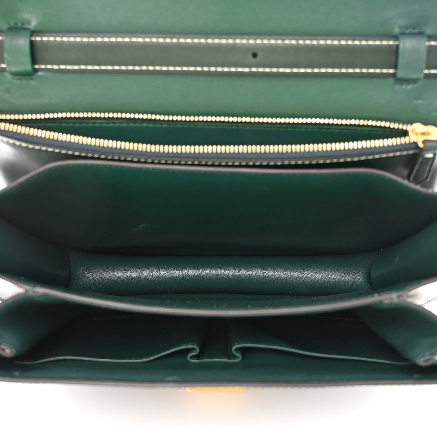 Celine Box Calfskin Medium Classic Box Flap Bag Classic Green 5 of 11