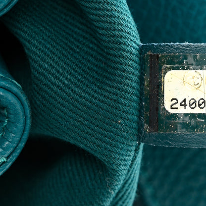 Chanel Grained Calfskin Stitched Small Messenger Flap Bag Teal 7 of 11