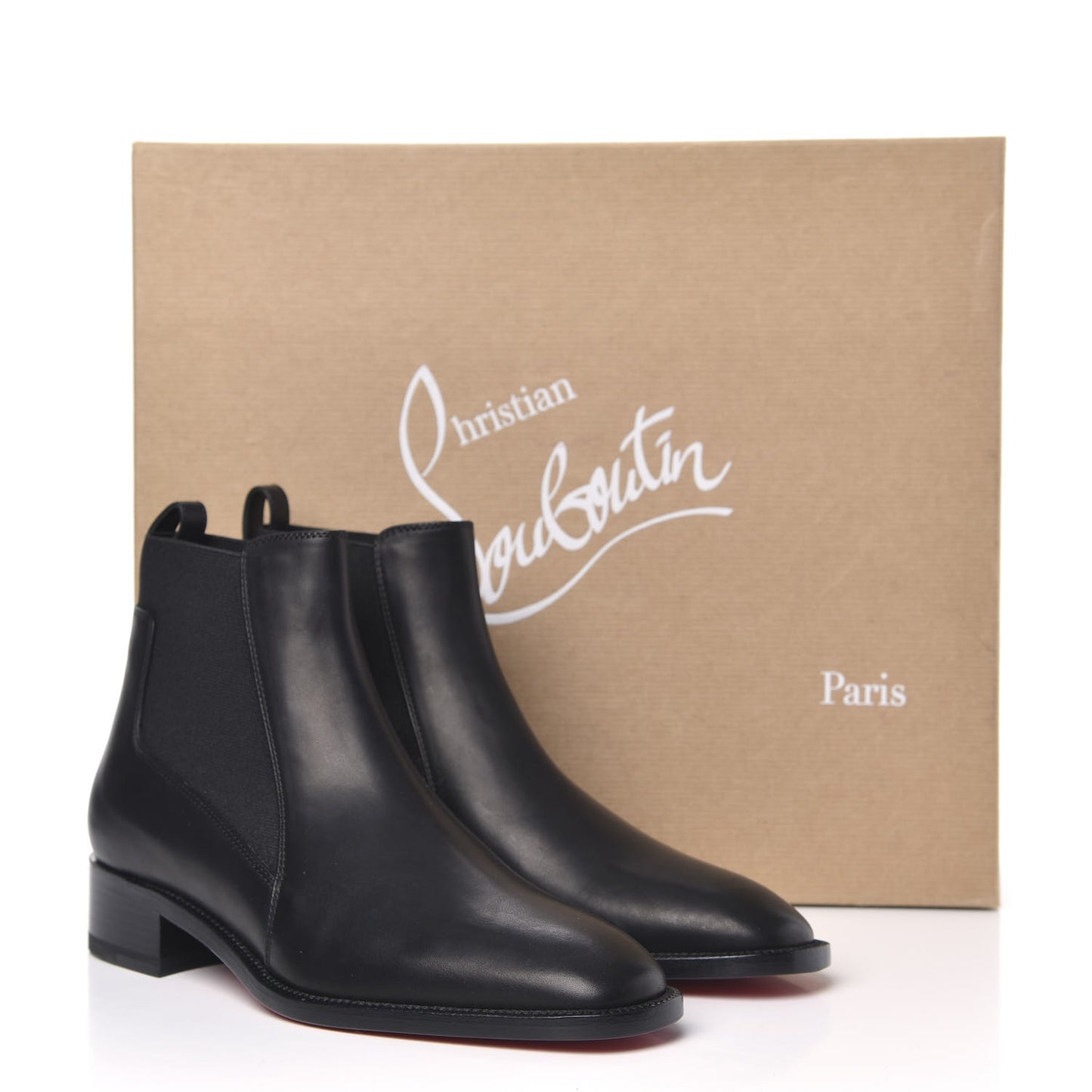 Calfskin Ingrassato Womens Marmada Flat Chelsea Boots 34.5 Black