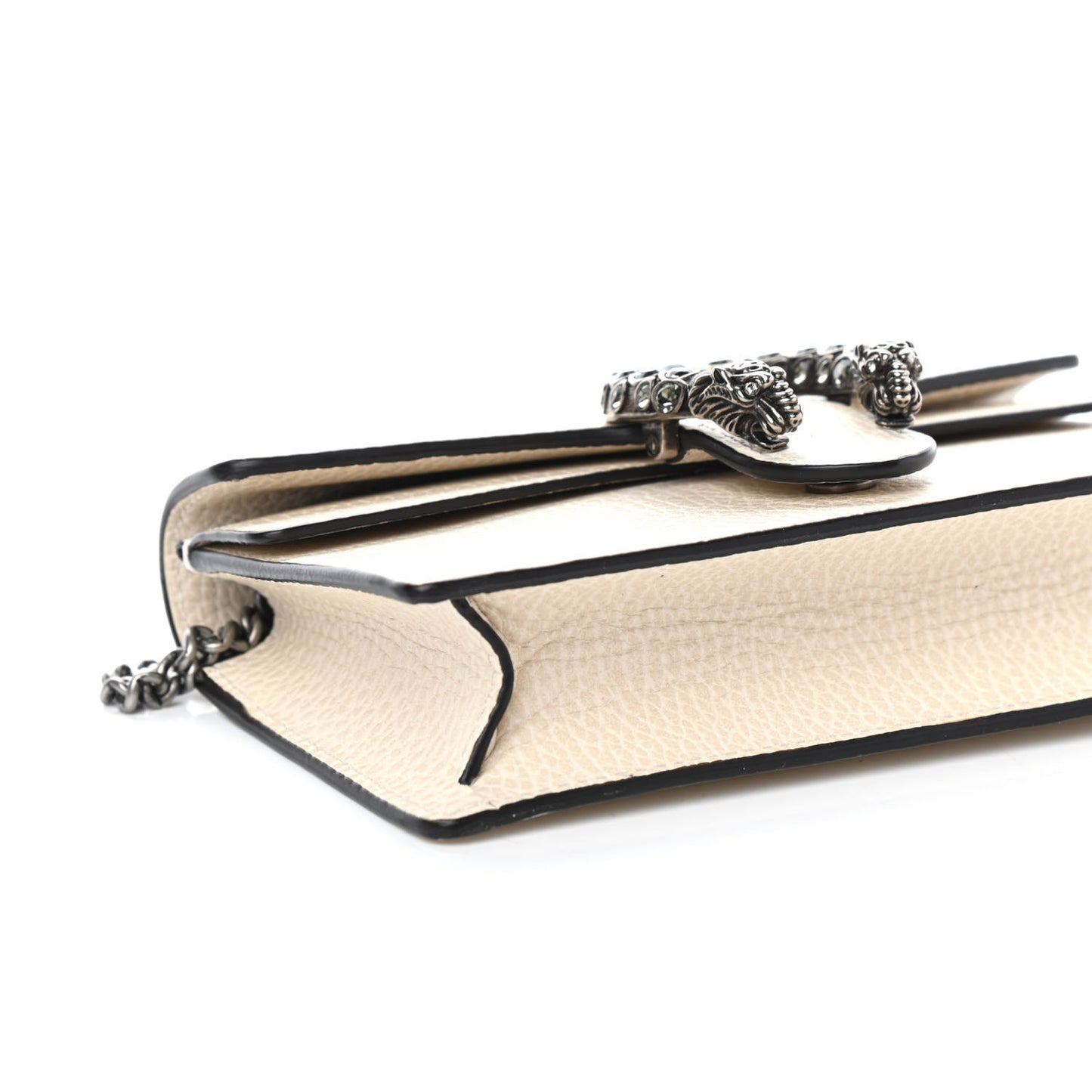 Dollar Calfskin Crystal Super Mini Dionysus Shoulder Bag Mystic White Black Diamond