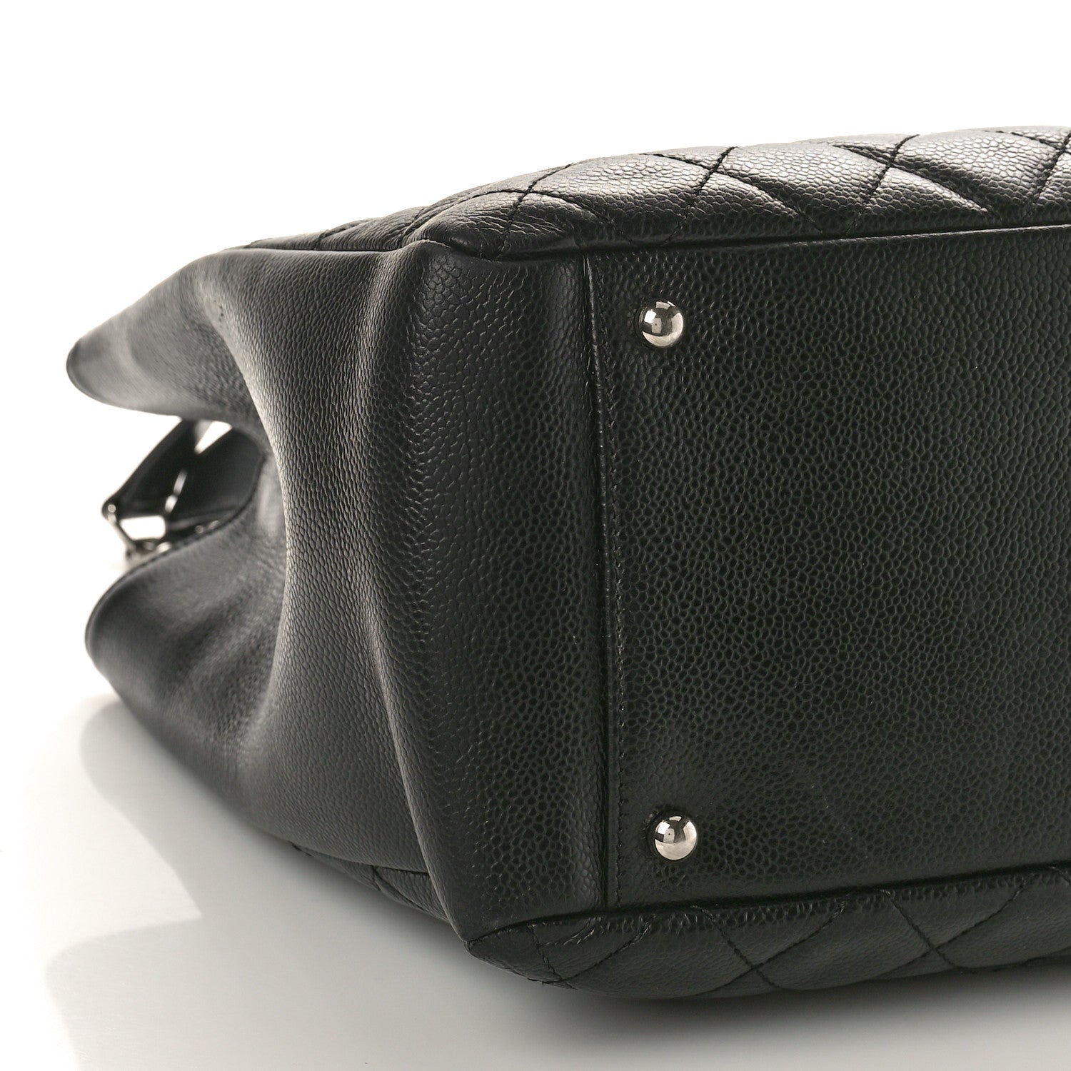 Chanel Caviar Quilted XL Grand Shopping Tote GST Black 9 of 13