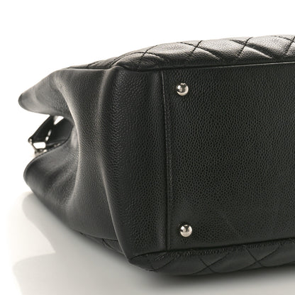 Chanel Caviar Quilted XL Grand Shopping Tote GST Black 9 of 13