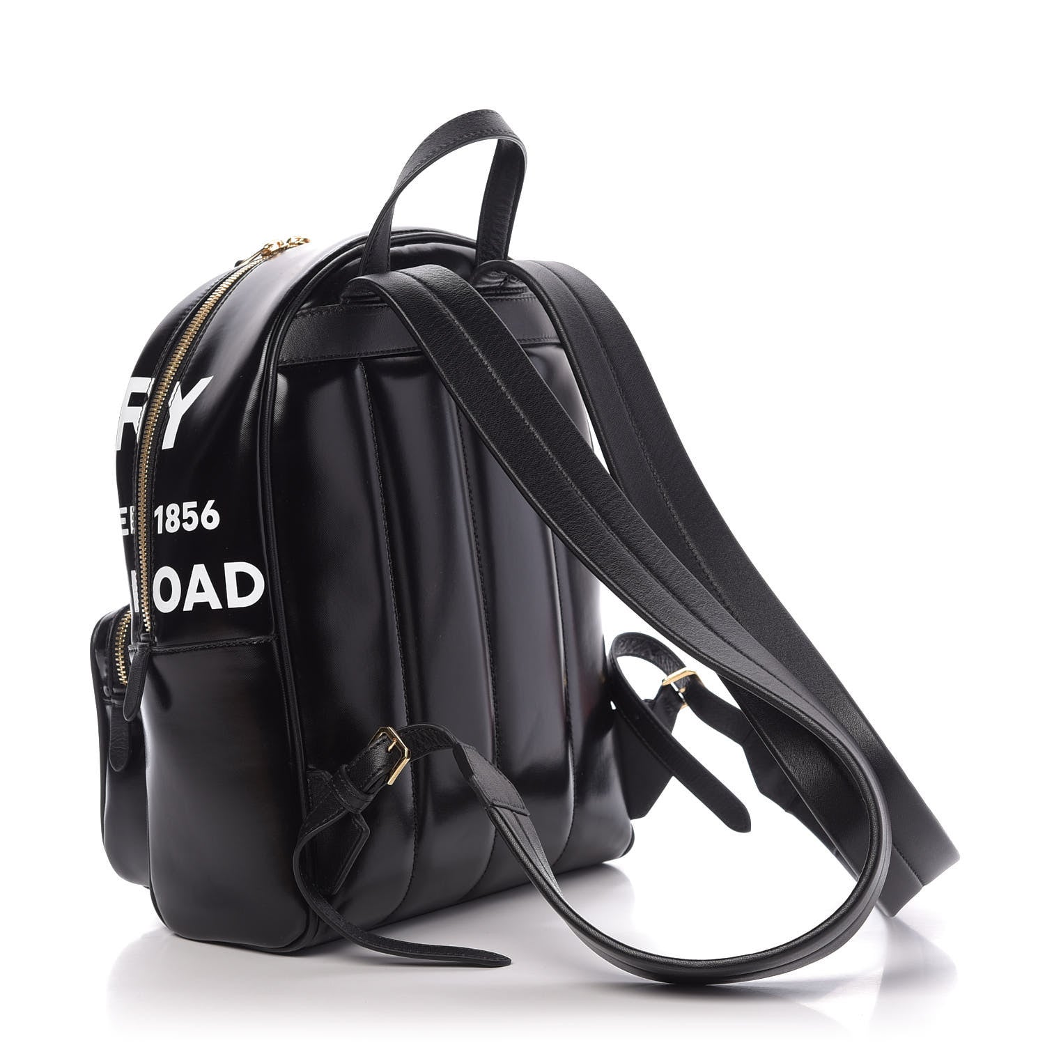 Burberry Coated Canvas Horseferry Print Backpack Black 2 of 10