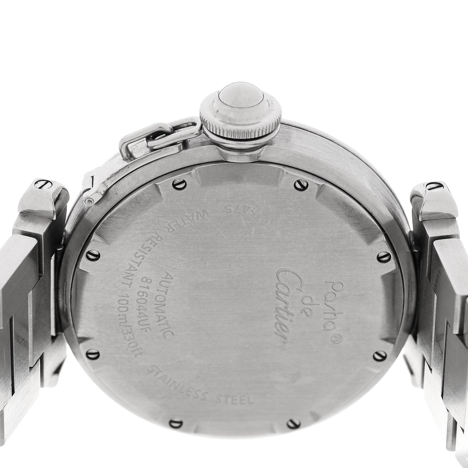 Cartier Stainless Steel 35mm Pasha C Big Date Automatic Watch Pink 4 of 4