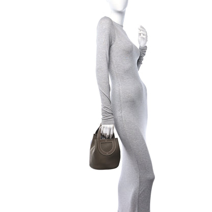 Hermes Taurillon Clemence Swift In-The-Loop 18 Bag Etoupe 2 of 13