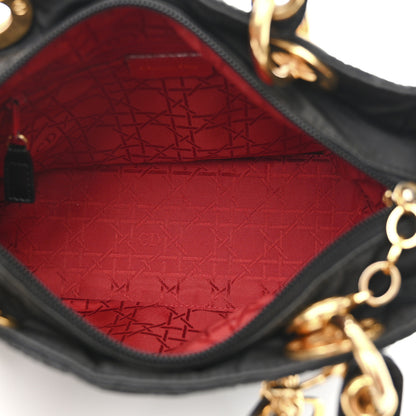 Christian Dior Nylon Cannage Medium Lady Dior Black 5 of 13