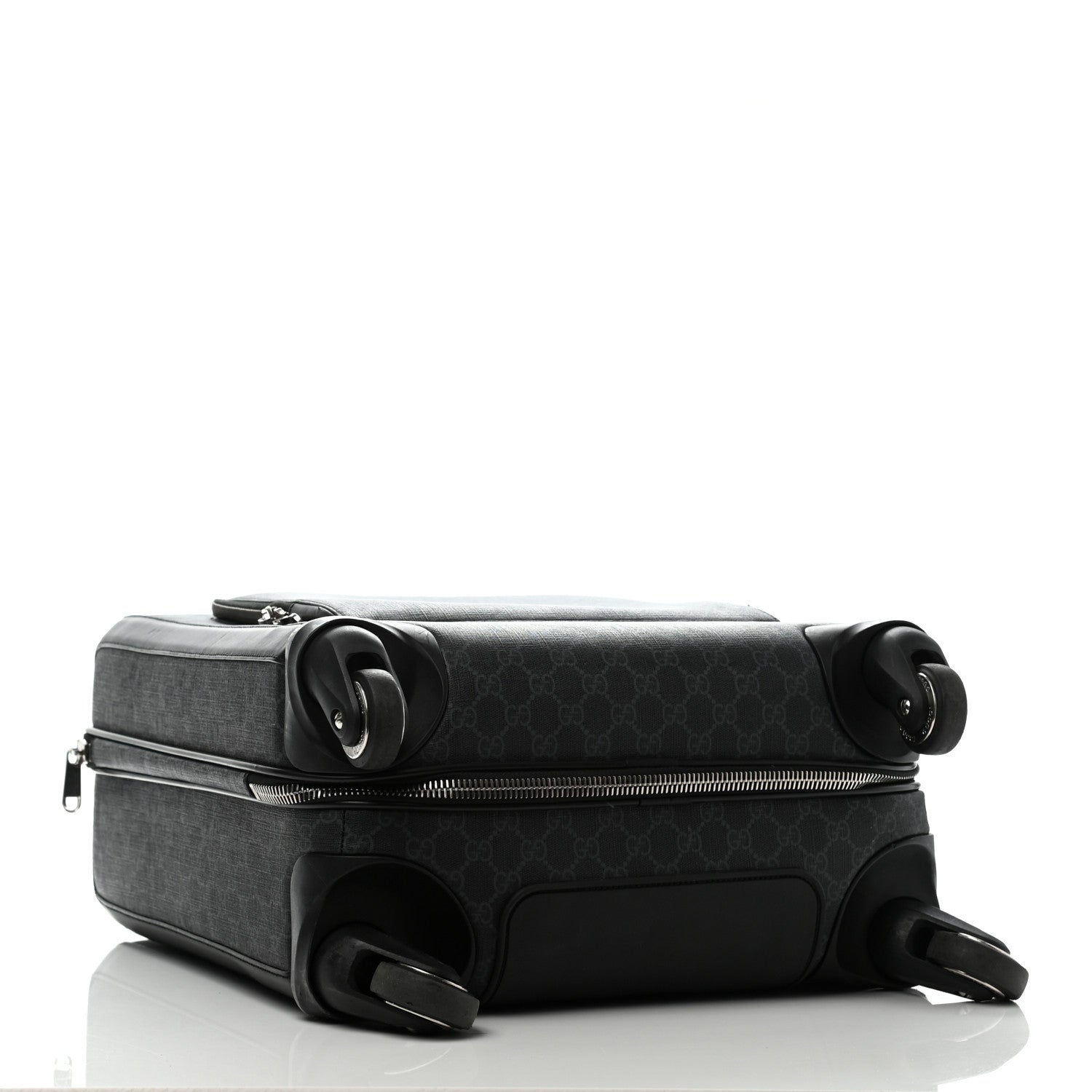 Gucci GG Supreme Monogram Gran Turismo Suitcase Black Grey 3 of 19