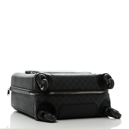 Gucci GG Supreme Monogram Gran Turismo Suitcase Black Grey 3 of 19