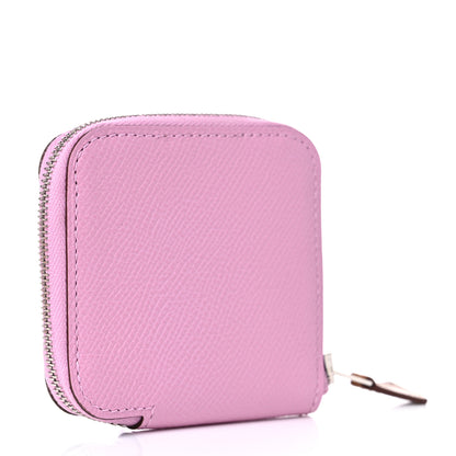 Hermes Epsom Silk'in Coin Purse Mauve Sylvestre 3 of 7