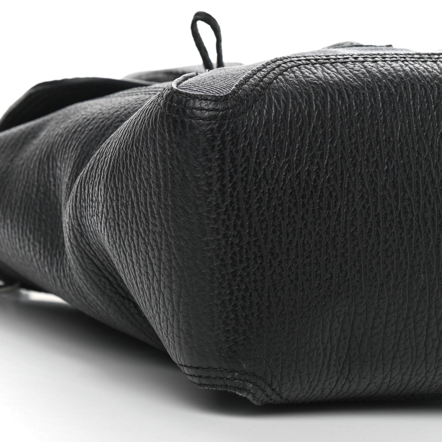 Textured Calfskin Denim Medium Pashli Satchel Black